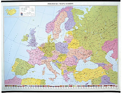 POLITICKA MAPA EUROPY 1:5 500 000
