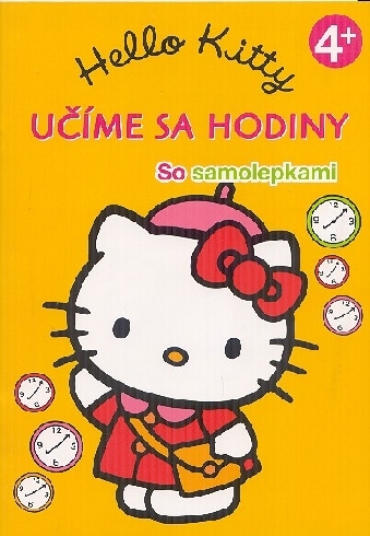 UCIME SA HODINY SO SAMOLEPKAMI - HELLO KITTY