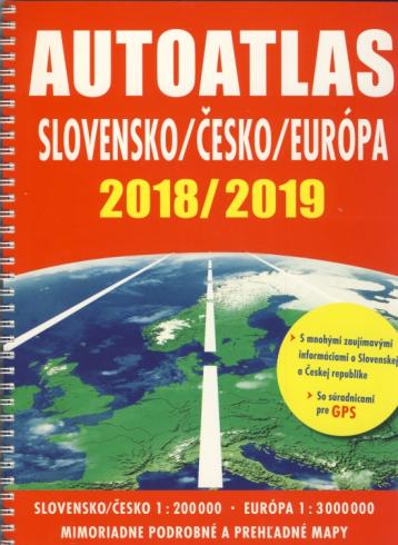 AUTOATLAS SLOVENSKO/ CESKO/ EUROPA 2018/ 2019