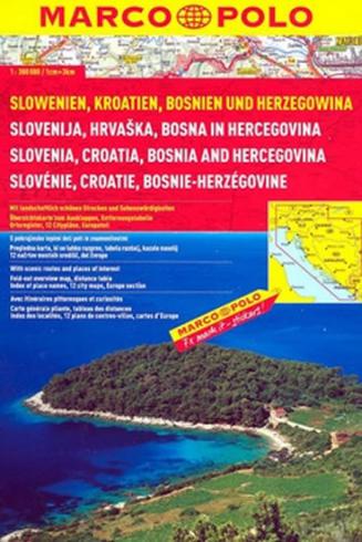 SLOWENIEN, KROATIEN, BOSNIEN UND HERZEGOWINA 1:300 000