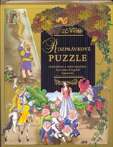 ROZPRAVKOVE PUZZLE - SNEHULIENKA A SEDEM TRPASLIKOV, MARTINKO KLINGACIK, SALATIENKA