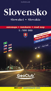 SLOVENSKO AUTOMAPA 1:500 000