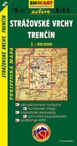 1075 STRAZOVSKE VRCHY TRENCIN TURISTICKA MAPA 1:50 000