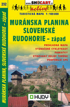 MURANSKA PLANINA, SLOVENSKE RUDOHORIE - ZAPAD 1:100 000