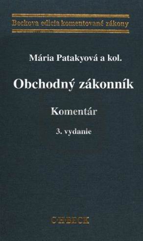 OBCHODNY ZAKONNIK KOMENTAR - 3. VYDANIE