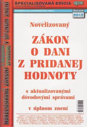 NOVELIZOVANY ZAKON O DANI Z PRIDANEJ HODNOTY 1/12