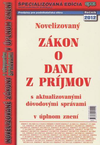 NOVELIZOVANY ZAKON O DANI Z PRIJMOV 2/12